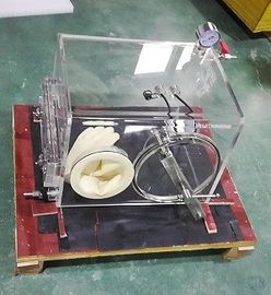 Una forma su misura della stalla di dimensione della camera di operazione della scatola per guanti del laboratorio del porto del guanto