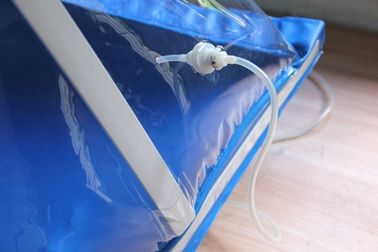Materiale del PVC dell'isolatore della piramide della borsa di prova della scatola per guanti del laboratorio in blu