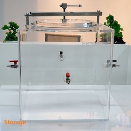contenitore acrilico della scatola per guanti del laboratorio di spessore di 10mm per stoccaggio materiale