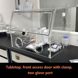 Porta di Access di gomma della parte anteriore della scatola per guanti di Benchtop con il morsetto per l'operazione comoda