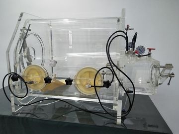 Tipo portatile scatola per guanti della scatola per guanti del laboratorio di vuoto di PMMA Mt012 del porto di gas di C mini