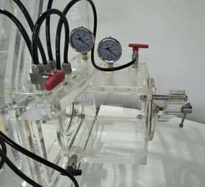 Tipo portatile scatola per guanti della scatola per guanti del laboratorio di vuoto di PMMA Mt012 del porto di gas di C mini