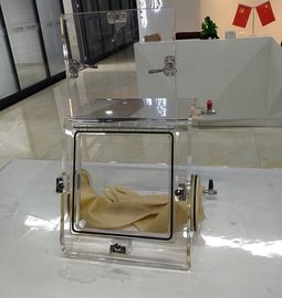 Scatola per guanti portatile del laboratorio della camera di prova con l'eliminazione dell'inceppo di gas inerte di larghezza di 40mm