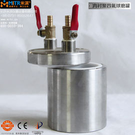 Barattolo del mulino di ciotola della macinazione della palla di vuoto di PTFE barattoli del teflon del mulino a palle da 0,1 litri