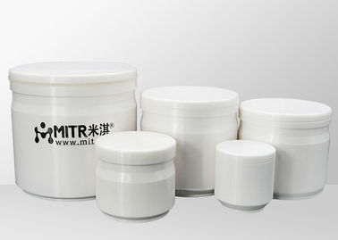 il mulino a palle ceramico di biossido di zirconio 50ml stona il colore bianco stridente del volume facoltativo
