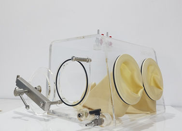 Scatola per guanti a piena vista di piccola dimensione del laboratorio con azoto/argon/l'elio